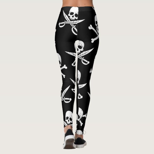 PIRATSKULL UND KNOCHEN LEGGINGS (Rückseite)