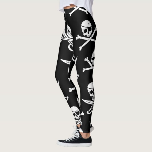 PIRATSKULL UND KNOCHEN LEGGINGS (Links)