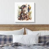 Piratzen-Katzenschatz Leinwanddruck (Insitu (Schlafzimmer))