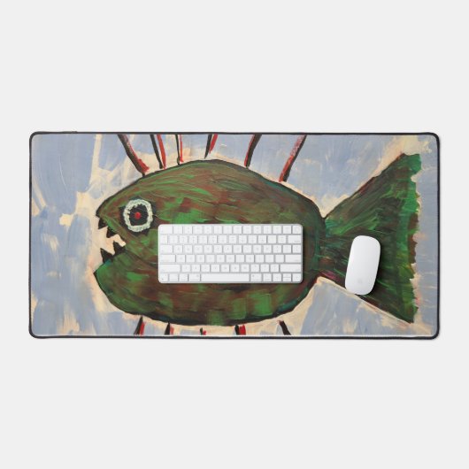 Pirhana-Schreibtischmatte Schreibtischunterlage (Tastatur & Maus)