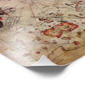 piri reis altertümliches Mysterium der Kartengesch Fotodruck (Ecke)