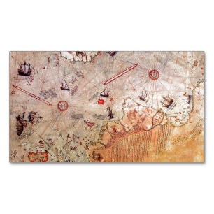 piri reis altertümliches Mysterium der Kartengesch Magnetische Visitenkarte