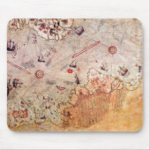 piri reis altertümliches Mysterium der Kartengesch Mousepad (Vorne)