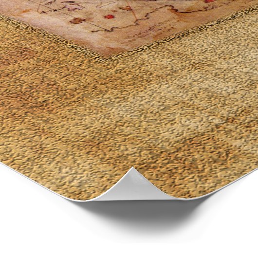 Piri Reis Karte Poster (Ecke)