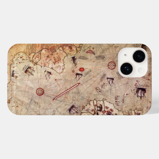 Piri Reis Weltkarte Case-Mate iPhone Hülle (Rückseite (Horizontal))