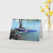 Piroguesgrußkarte Karte (Gelbe Blume)