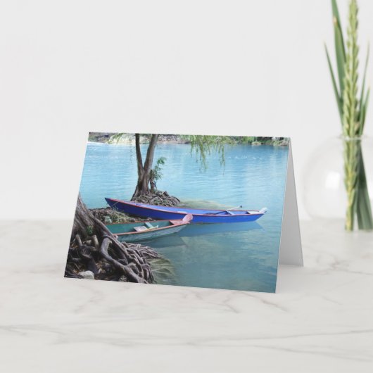 Piroguesgrußkarte Karte (Vorderseite)