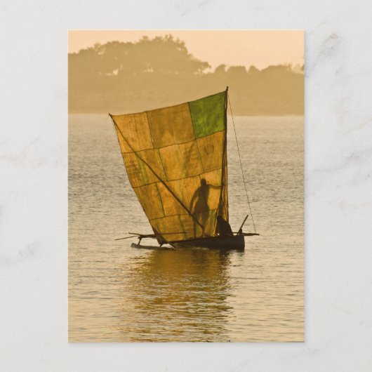 Piroguier Vezo Postkarte (Vorderseite)