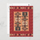 Pirot Kilim Postcard 2 Postkarte (Vorne/Hinten)