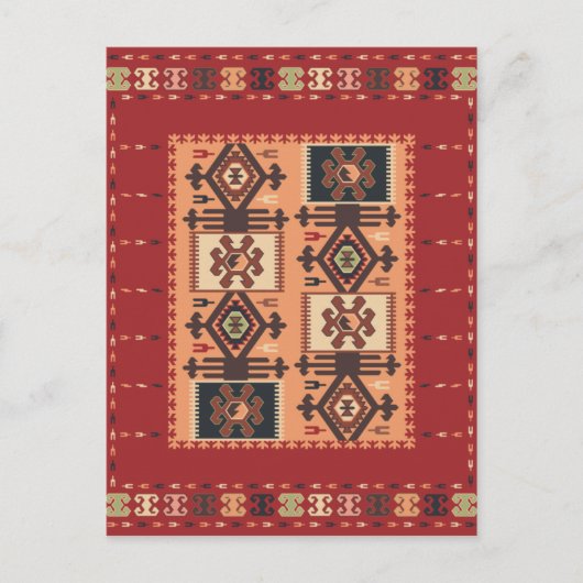 Pirot Kilim Postcard 2 Postkarte (Vorderseite)