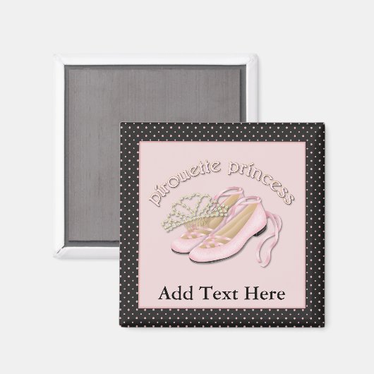 Pirouette Princess Magnet (Vorderseite/Rückseite)