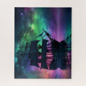 Pirtate Galleon unter den Spuk Sternen Puzzle (Vertikal)