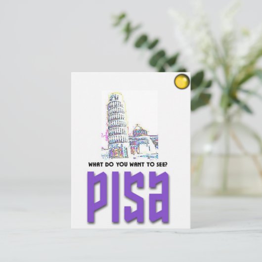 Pisa2 Postkarte (Stehend Vorderseite)