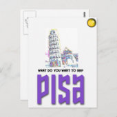 Pisa2 Postkarte (Vorne/Hinten)
