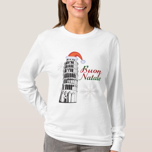 Pisa Buon Natale T-Shirt (Vorderseite)