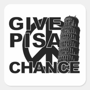 Pisa Chance Aufkleber geben
