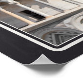 Pisa - Der schiefe Turm Poster (Ecke)