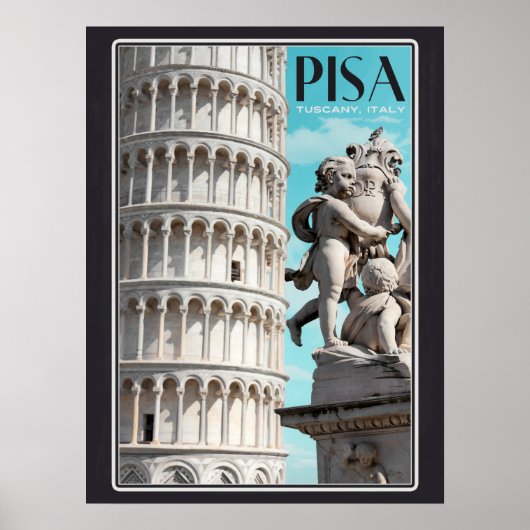 Pisa - Der schiefe Turm Poster (Vorne)