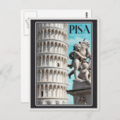 Pisa - der Schiefe Turm Postkarte (Vorne/Hinten)