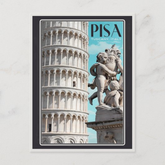 Pisa - der Schiefe Turm Postkarte (Vorderseite)