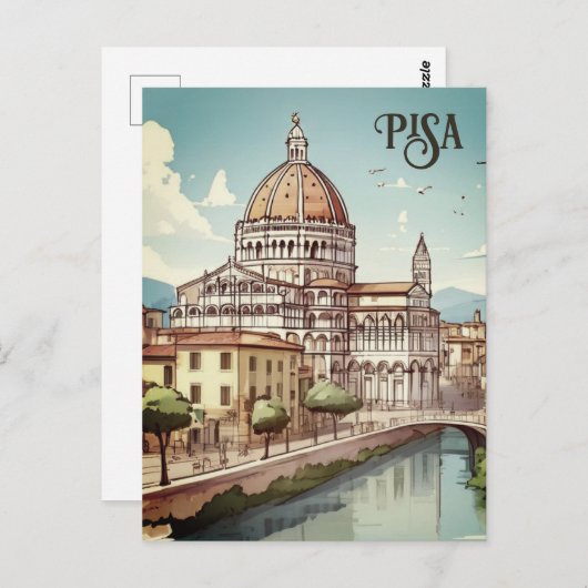 Pisa Italien - Europa Postkarte (Vorne/Hinten)