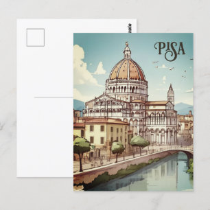 Pisa Italien Europa Reise Postkarte