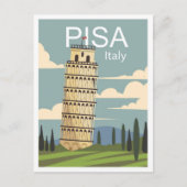 Pisa Italien Kunst, Dichtung und Musik Postkarte (Vorderseite)