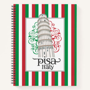 Pisa Italien Schiefer Turm Design Notizblock