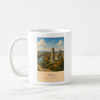 Pisa, Italien – Vintage-Reisebecher Kaffeetasse