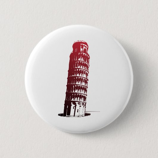 Pisa Italy Tower Leaning Europe Button (Vorderseite)