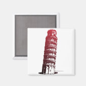 Pisa Italy Tower Leaning Europe Magnet (Vorderseite/Rückseite)