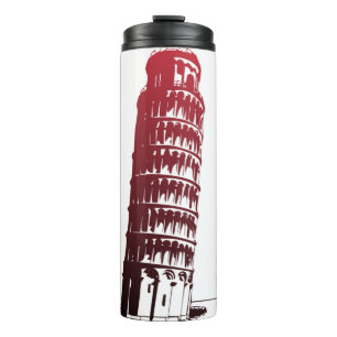 Pisa Italy Tower Leaning Europe Thermosbecher