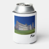 Pisa Leaning Tower Night Panorama Italien Geschenk Dosenkühler (Kanne Rückseite)