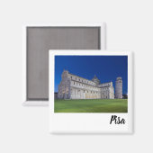 Pisa Leaning Tower Night Panorama Italien Geschenk Magnet (Vorderseite/Rückseite)