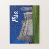 Pisa Leaning Tower Night Panorama Italien Geschenk Puzzle (Vertikal)