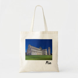 Pisa Leaning Tower Night Panorama Italien Geschenk Tragetasche