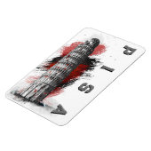Pisa Leaning Tower Souvenir Magnet (Linke Seite)