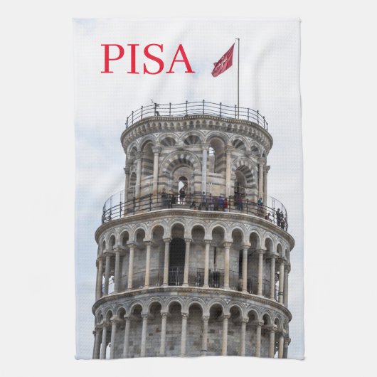 Pisa Leaning Tower Teetuch Geschirrtuch (Vertikal)