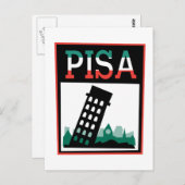 Pisa Poster Postkarte (Vorne/Hinten)