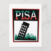 Pisa Poster Postkarte (Vorderseite)