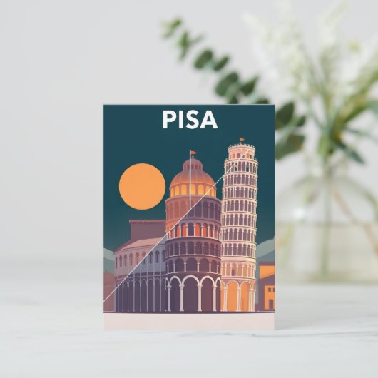 Pisa Postkarte (Stehend Vorderseite)
