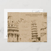 Pisa-Postkarte Postkarte (Vorne/Hinten)