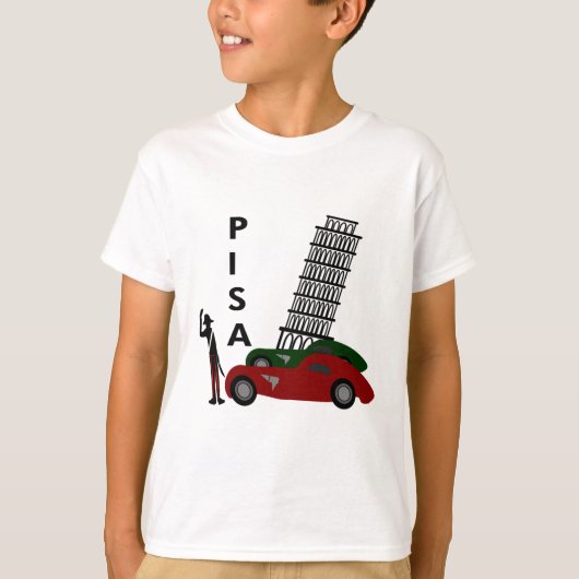 Pisa-Stadt T-Shirt (Vorderseite)