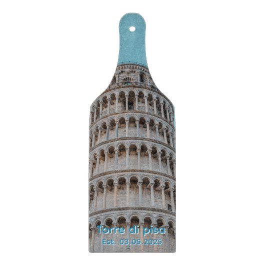 Pisa Tower glass cutting board Schneidebrett (Vorderseite)