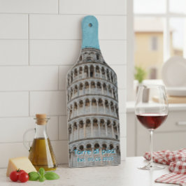 Pisa Tower glass cutting board Schneidebrett