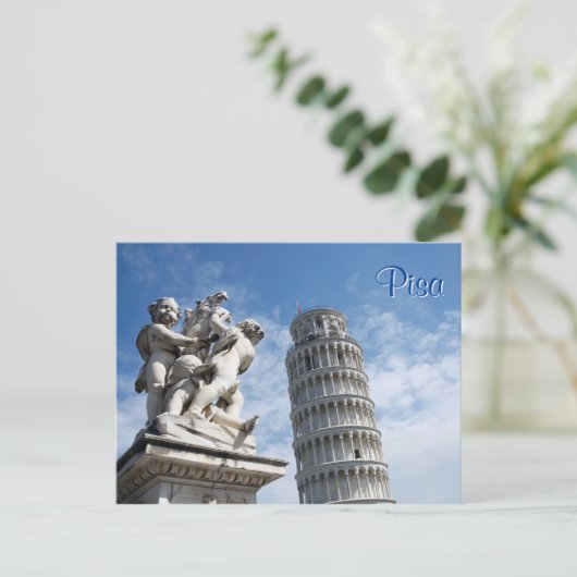 Pisa Tower Postkarte (Stehend Vorderseite)