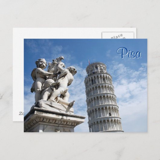 Pisa Tower Postkarte (Vorne/Hinten)