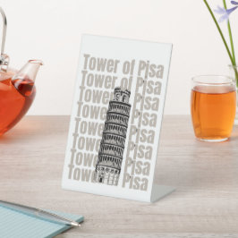 Pisa Tower Sockelschild