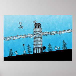 Pisa-Turm Poster