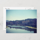 Pisa und der Fluss Postkarte (Vorne/Hinten)